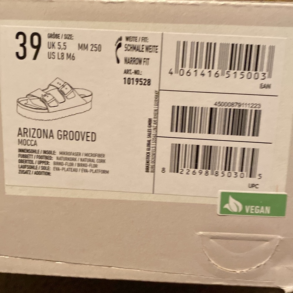 papillo Arizona Grooved bottom platform NWB size 39N Mocca - Picture 6 of 9